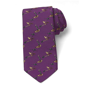 Audubon Finch Tie - Purple